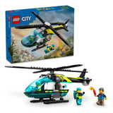 Lego City Helicóptero De Resgate De