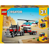 Lego Creator 31146 3 Em 1 Caminhão Plataforma E Helicóptero