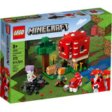Lego Minecraft 21179 A Casa Cogumelo Pronta Entrega