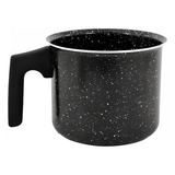 Leiteira Aluminio Ceramico 1l Resistente E Durável Preto