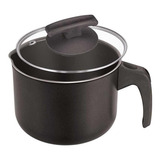 Leiteira Canecão Antiaderente 14cm Tampa De Vidro 1,7 Litros