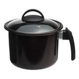 Leiteira Caneco Fervedor Indução Cooktop Tampa De Vidro