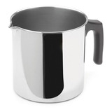 Leiteira Fervedor Aço Inox 2 Litros Cabo Preto Forma Inox