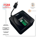 Leitor Biométrico Futronic Digisca Fs-88 Certificado Digital