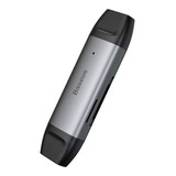 Leitor Cartão Sd Tf Baseus Usb 3.0 Usb-c Otg 5gbps
