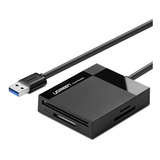 Leitor De Cartão 4 Em 1 Usb 3.0 Sd Micro Sd Tf Ms Cf Ugreen