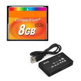Leitor De Cartão De Memoria + Cartão De Memória 8gb....