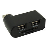 Leitor De Cartão Sd Mini Sd Tf Hub Porta Usb 2.0 Pc Notebook