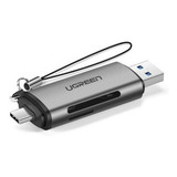 Leitor De Cartão Usb 3.0 E Type C Sd Micro Sd - Ugreen