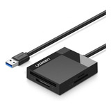 Leitor De Cartões De Memória Tf Sd Ms Cf Ugreen Usb 3.0