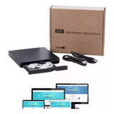 Leitor De Dvd Para Computador E Notebook Com Usb 2.0 Cd Cor Prateado