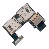 Leitor Flex Chip Slot Moto G2 Flat Conector Dual 