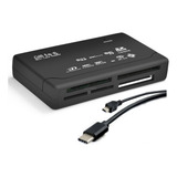 Leitor Usb Tipo Type C P/ Memória Micro Sd Xc Xd Ms Pro Cf