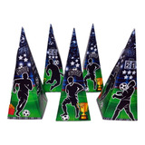 Lembrancinha Futebol Caixa Cone Pct. C/20 Unidades.