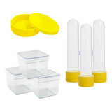 Lembrancinha Kit Com Tubete Latinha Caixinha 10 De Cada