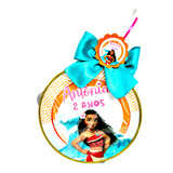 Lembrancinha Musical Personalizada Moana Pandeiro 5 Kits