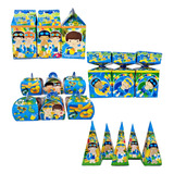 Lembrancinha Pool Party Azul Papelaria 20 Caixinhas.