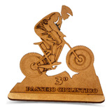 Lembrancinha Troféu Motocross Enfeite Personalizado Kit 10un