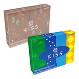 Lenço De Papel Toalha Folha Dupla Kiss C/ 100 Folhas Cor Branco Branco Kiss Santher Folha Dupla En Caixa - 20cm X 5cm X 5cm2 X 50 Unidades C/u