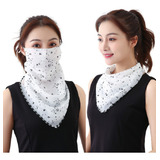 Lenço Máscara Xale Echarpe, Estampado, Elegante Com Elástico
