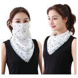 Lenço Máscara Xale Echarpe, Estampado, Elegante Com Elástico