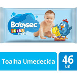 Lenço Umedecido Babysec Galinha Pint Ultrafresh 46 Unids