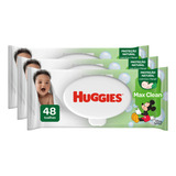 Lenço Umedecido Huggies Max Clean - 3 Pacotes