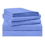 Lençol Clinica Hospital Hotel Algodão Percal 180 Fios Cor Azul-claro Desenho Do Tecido Liso