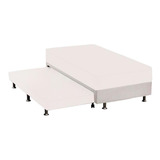 Lençol Elástico Branco Solteiro 78x188x18cm Cama Auxiliar