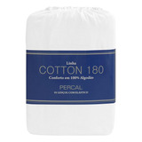 Lençol Zelo Cotton 180 Com Elástico Solteiro Branco Desenho Do Tecido Liso