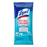 Lenços Desinfetantes Lysol Frescor Marinho 36