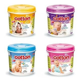 Lenços Umedecidos 2 Baldes C/ 400 Unidades Cada Cotton Line