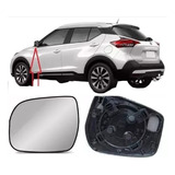 Lente Base Retrovisor Nissan Kicks Original Metagal Esquerda