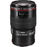 Lente Canon Ef 100mm F/2.8l Macro Is Usm + Nf-e *