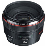 Lente Canon Ef 50mm F/1.2l Usm 1.2 L Nova Zero À Vista 7290!