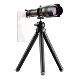 Lente Celular Telefoto Apexel 2040 Telescópio Tripé Controle