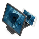 Lente De Aumento Tela 3d Suporte Ampliadora Zoom Celular F1