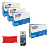 Lente De Contato Soflens 59 Grau Mensal Combo 3 + 1 Grátis