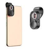 Lente De Microscópio Apexel 100x Luz Led Clipe Para Celular