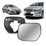 Lente Espelho Retrovisor Honda City 2009 2010 11 A 2014 Esq