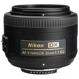 Lente Nikon 35mm F/1.8g Af-s Dx Nikkor