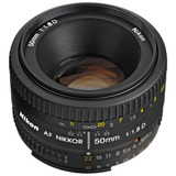 Lente Nikon Af Nikkor Fx 50mm F/1.8d Nova Com Garantia F1.8