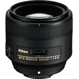 Lente Nikon Af-s 85mm F/1.8g Nova