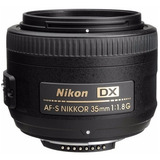 Lente Nikon Af-s Dx Nikkor 35mm F/1.8g Dsrl Autofoco F1.8