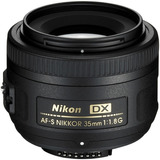 Lente Nikon Af-s Nikkor 35mm F/1.8g Af Garantia 1 Ano