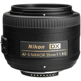 Lente Nikon Af-s Nikkor 35mm F/1.8g Dx + Nf-e **