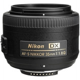 Lente Nikon Af-s Nikkor 35mm F/1.8g Dx + Nf-e