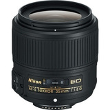 Lente Nikon Af-s Nikkor 35mm F/1.8g Ed Full Frame S/juros