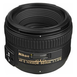 Lente Nikon Af-s Nikkor 50mm F/1.4g Autofoco Garantia Novo