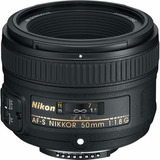 Lente Nikon Af-s Nikkor 50mm F/1.8g C/ Parasol